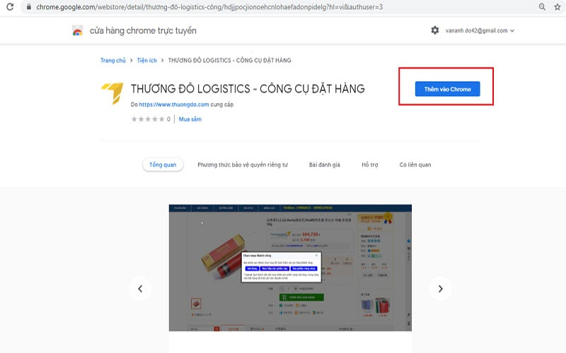  Để cài công cụ đặt hàng cho máy tính, bạn chọn “Thêm vào Chrome”