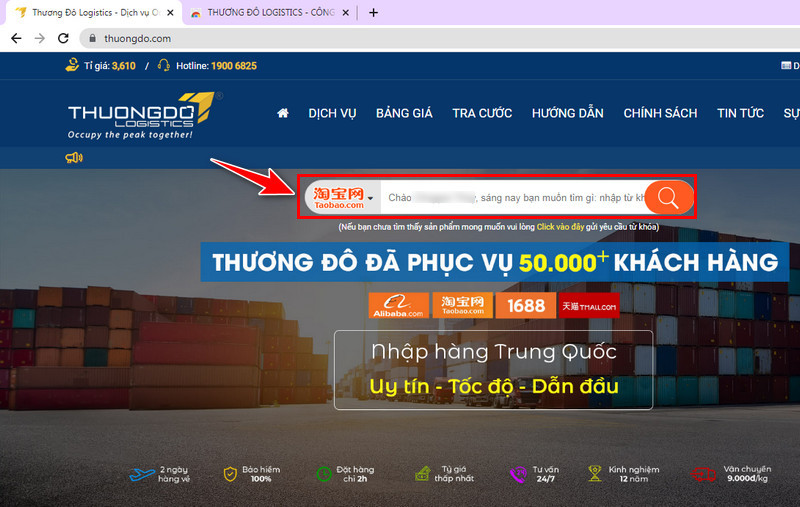 Tìm kiếm sản phẩm cần mua trên Taobao bằng tiếng Việt