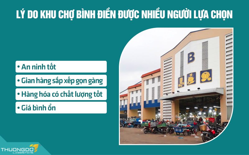 Lý do khu chợ Bình Điền được nhiều người lựa chọn