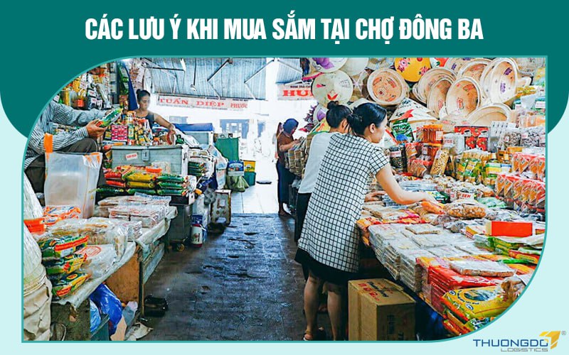 Các lưu ý khi mua sắm tại chợ Đông Ba