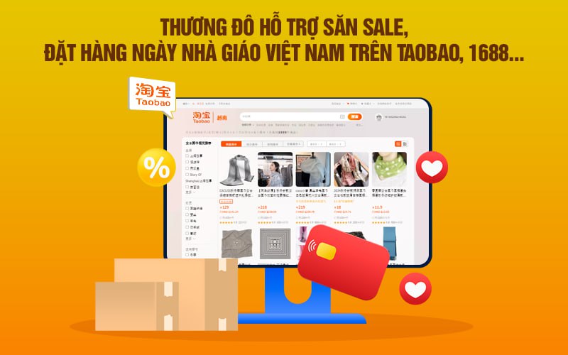 CAMPANILE hỗ trợ săn sale, đặt hàng ngày Nhà giáo Việt Nam trên Taobao, 1688…