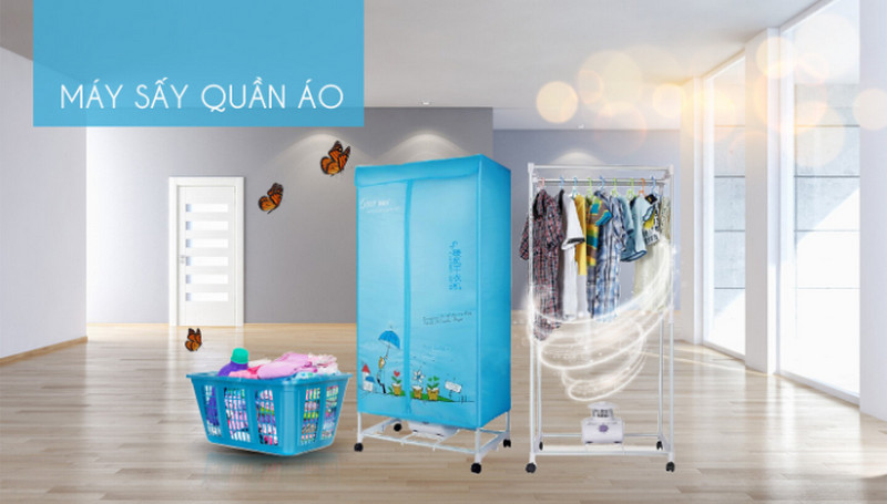 Tủ sấy quần áo hình hộp