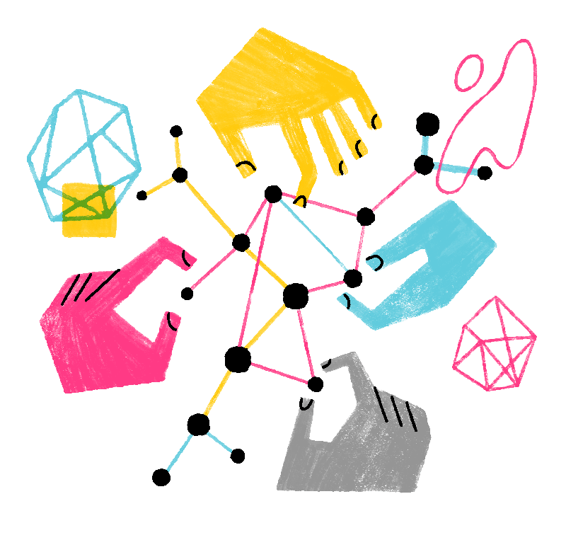 Illustration of hands