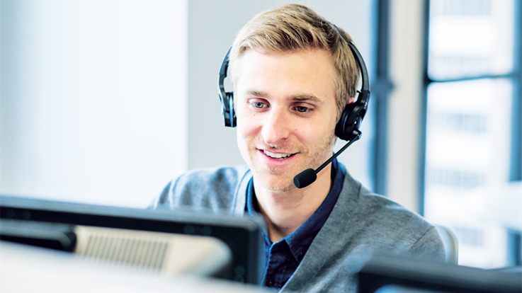 Image of a man with headphones.