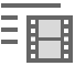 Pictogram van filmafspeellijst