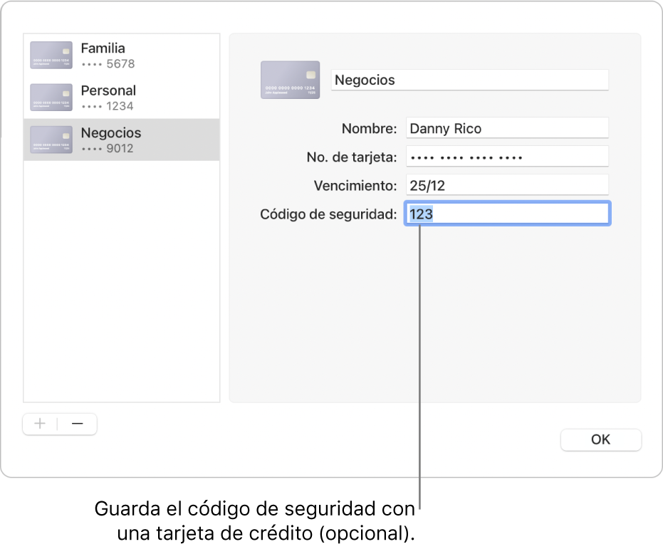 Un formulario de tarjeta de crédito con campos para ingresar el nombre, número de tarjeta de crédito, fecha de vencimiento y código de seguridad.