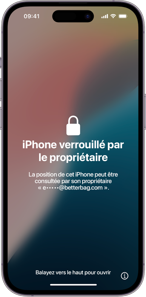 Verrouillage d’activation sur un iPhone qui a été verrouillé par le propriétaire.