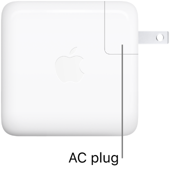 The 70W USB-C power adapter.