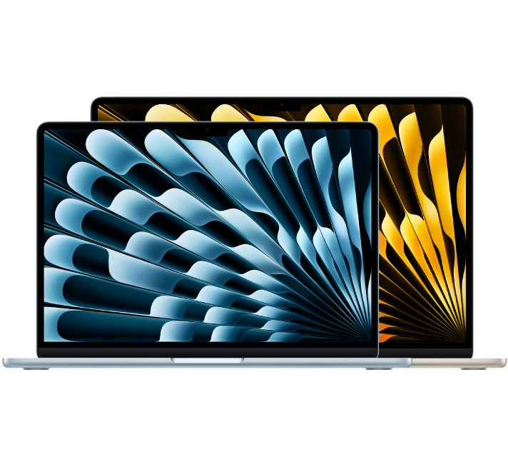 Front view of MacBook Air.