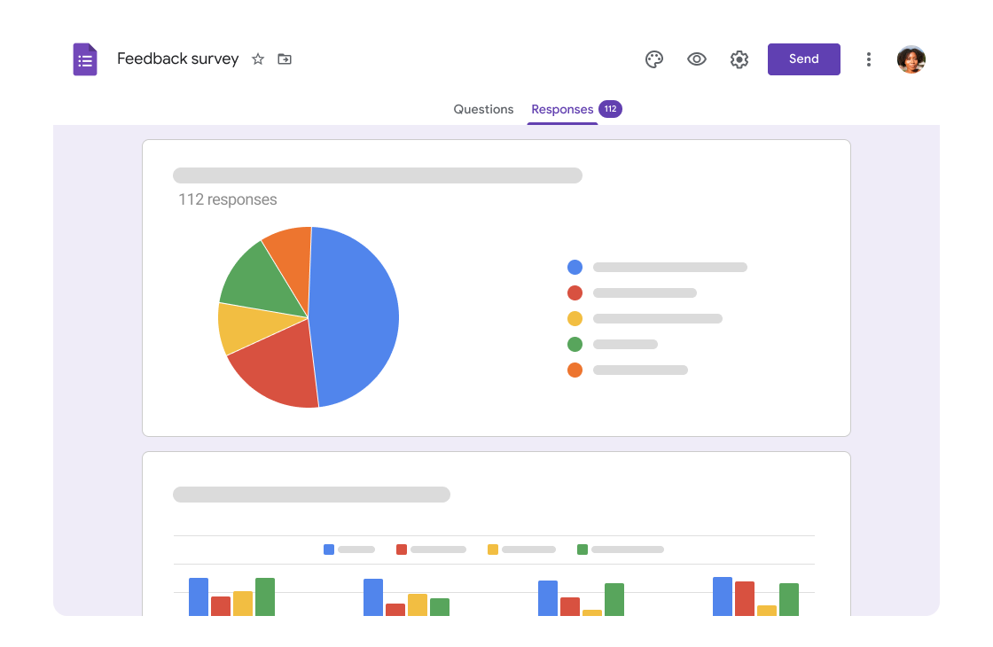 Google Forms results screen 3.